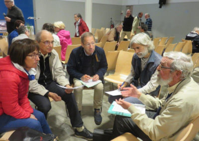 échanges en groupes de travail