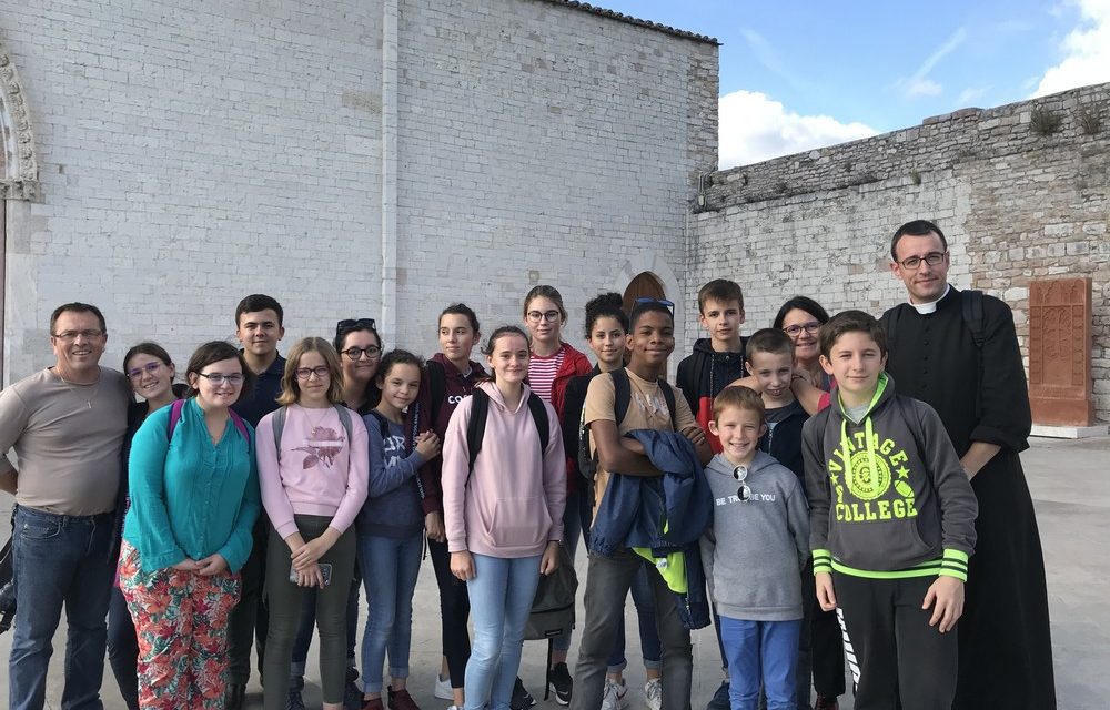 Pélé à Rome pour des jeunes de Châteaubriant