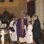 Bénédiction du bourdon par Mgr Percerou