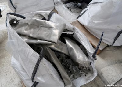 Les tuyaux d'orgue fondus