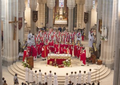 Le choeur restauré (forme arrondie)