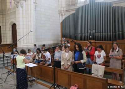 La chorale et les musiciens du secteur