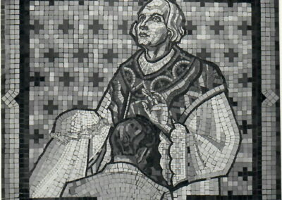 Sacrement du mariage, mosaïque du sol (©Archives diocésaines de Nantes, 2Y016-222).