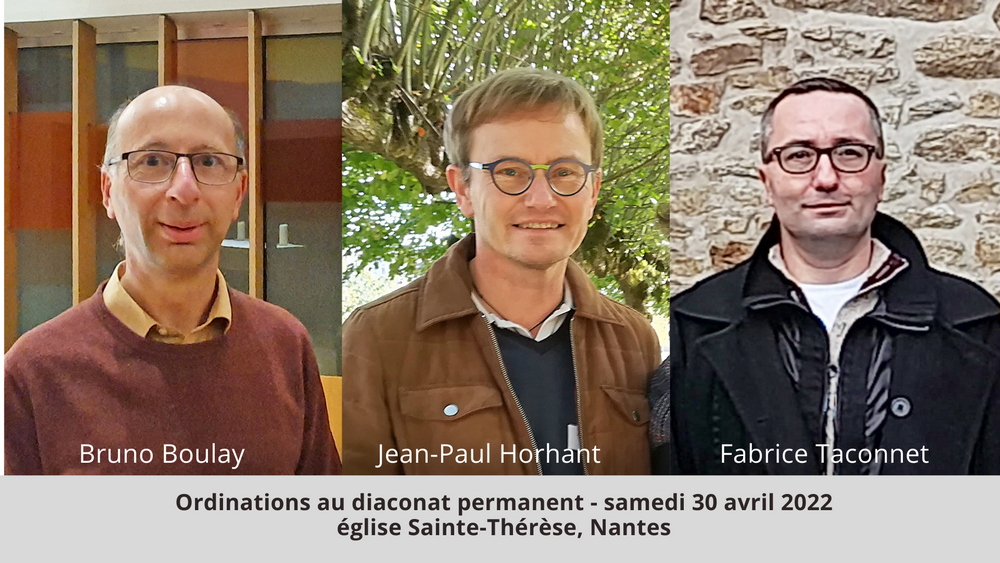 Ordinations diaconales le 30 avril prochain