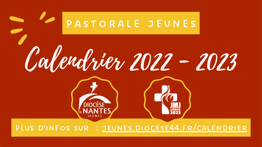 Calendrier 2022-2023 de la pastorale des jeunes