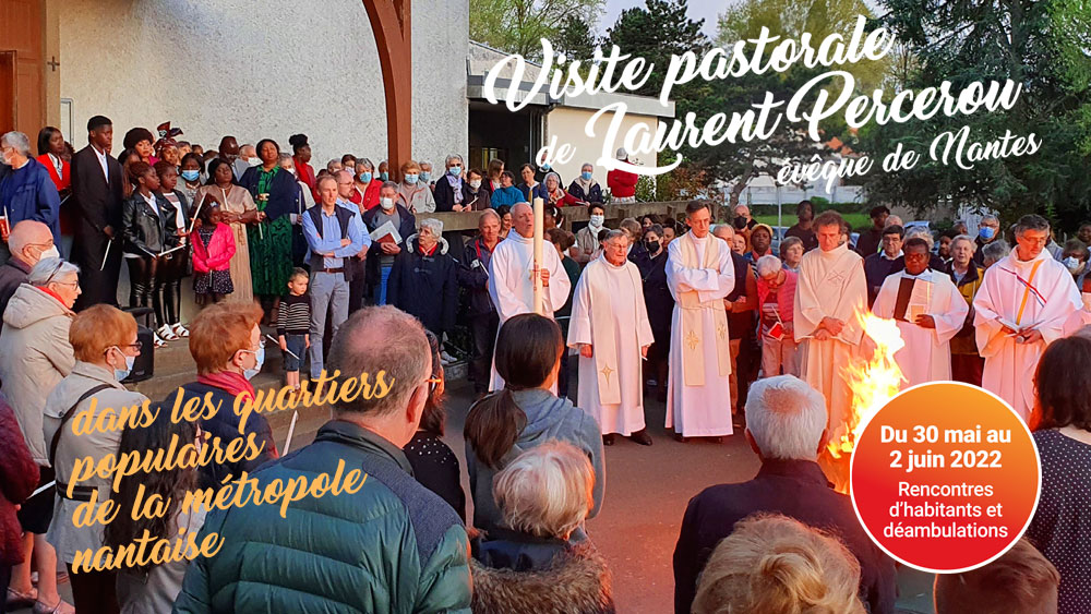 Visite pastorale de Mgr Percerou dans les quartiers populaires