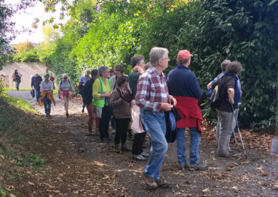 Les marcheurs font une halte