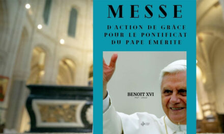 Messe d&rsquo;action de grâce pour le pape émérite Benoît XVI
