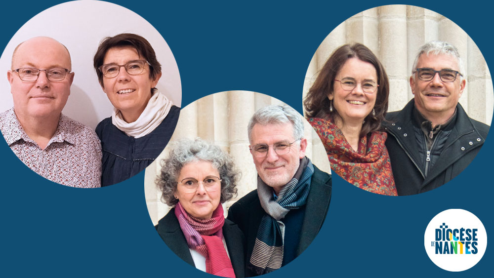 Les trois nouveaux diacres permanents