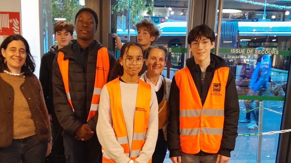 Collecte alimentaire et rencontre avec les séminaristes