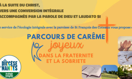 Carême joyeux : Avec Laudato Si, dans la fraternité et la sobriété